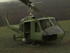 huey helicopter 3D Model