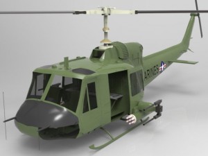 huey helicopter 3D 모델