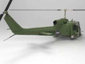 huey helicopter 3D Model