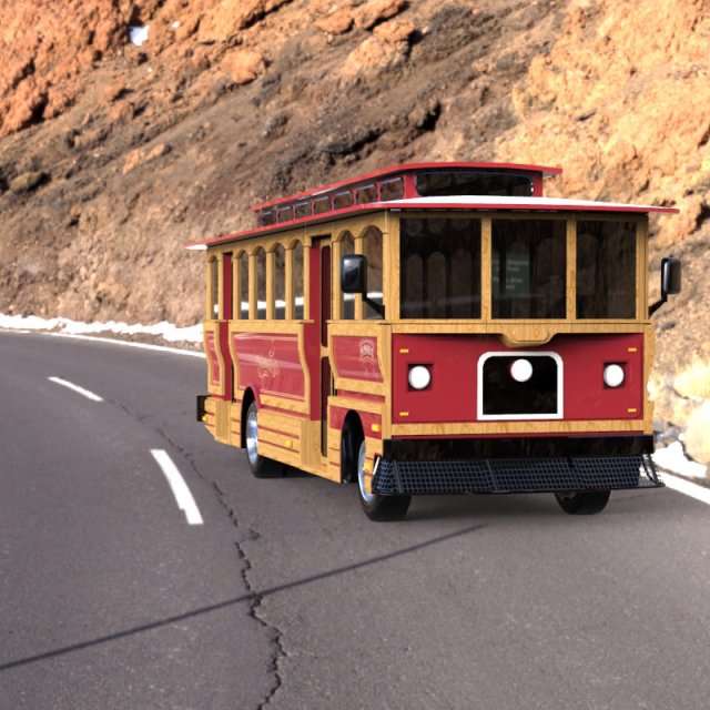 trolley Modelo 3D .c4d .max .obj .3ds .fbx .stl .blend 