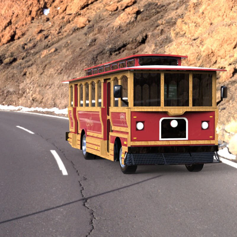 trolley 3D Model .c4d .max .obj .3ds .fbx .stl .blend 
