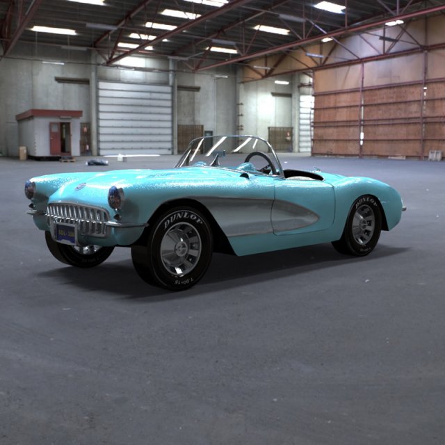 chevrolet corvette Modelo 3D .c4d .max .obj .3ds .fbx .stl .blend 
