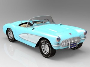chevrolet corvette Modelo 3D