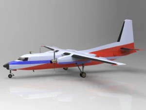 fokker f27 3D Model