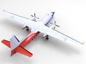 fokker f27 3D Model