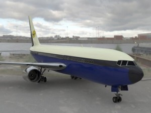 commercial passenger aircraft boeing 767 3D 模型