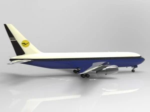 commercial passenger aircraft boeing 767 3D Model