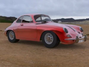 porsche 356 Modèle 3D
