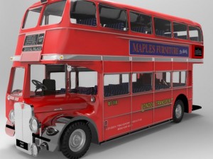 bus aec london 3D 模型
