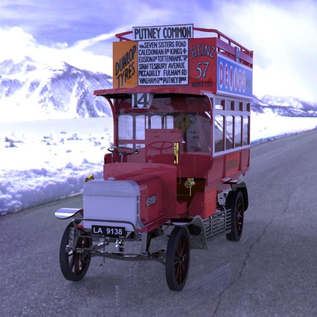 1910 bus 3D Model .c4d .max .obj .3ds .fbx .stl .blend 