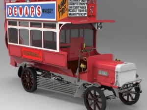 1910 bus 3D Model