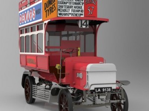 1910 bus 3D Model