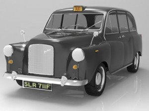 london taxi Model 3D