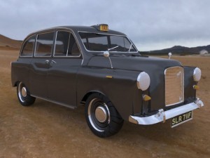 london taxi Model 3D