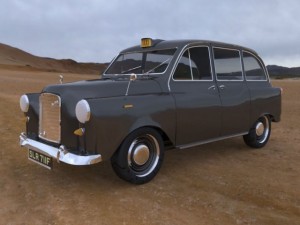 london taxi Model 3D