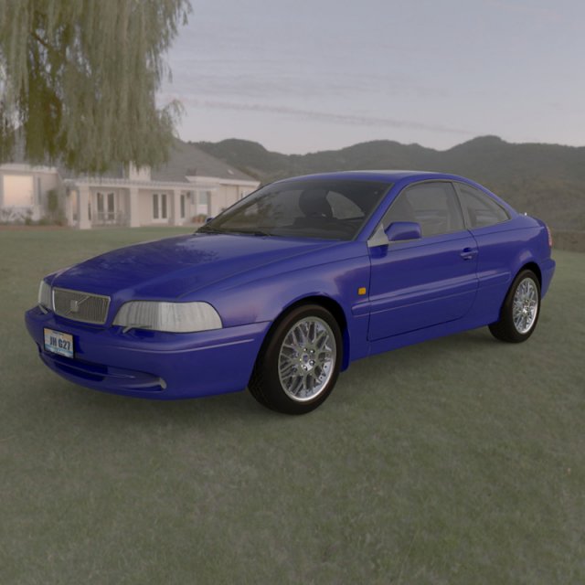 volvo c70 3D 모델 .c4d .max .obj .3ds .fbx .stl .blend 