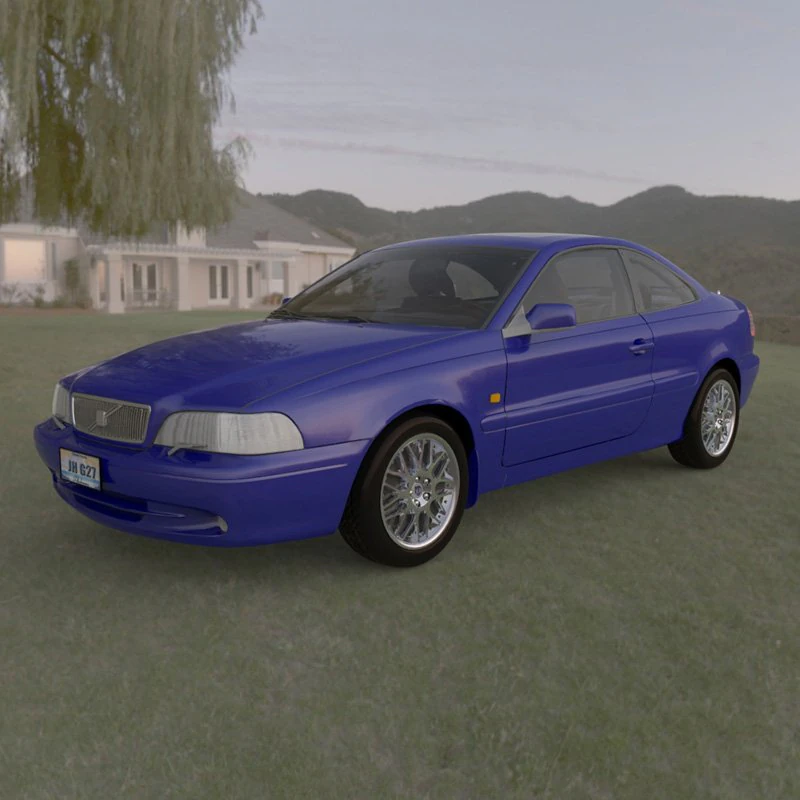volvo c70 3D Model .c4d .max .obj .3ds .fbx .stl .blend 