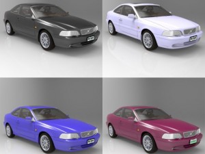 volvo c70 3D 모델