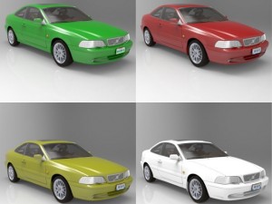 volvo c70 3D 모델