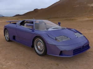 bugatti eb 110 3D Model