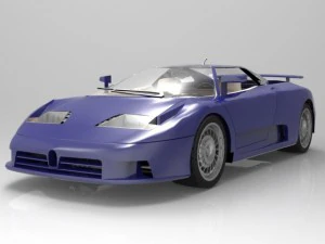 bugatti eb 110 3D Model