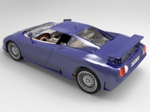 bugatti eb 110 Modelo 3D