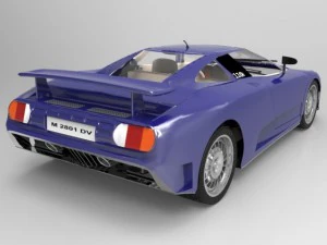 bugatti eb 110 3D Model