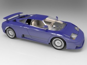 bugatti eb 110 Modelo 3D