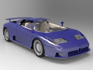 bugatti eb 110 Modelo 3D