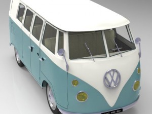 volkswagen combi 3D in 3DExport