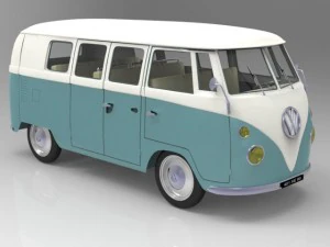 volkswagen combi 3D Model