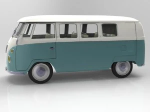 volkswagen combi 3D Model