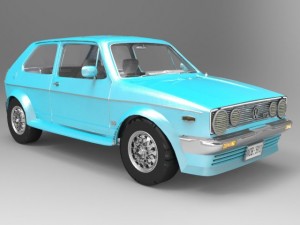 volkswagen golf gti Modello 3D