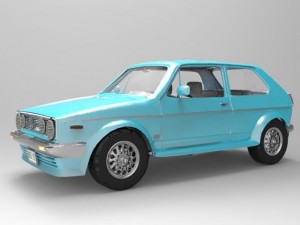 volkswagen golf gti Modello 3D