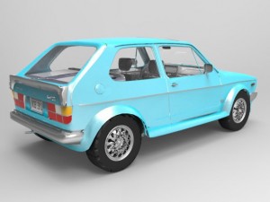 volkswagen golf gti Modello 3D