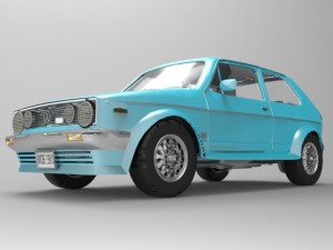 volkswagen golf gti Modello 3D