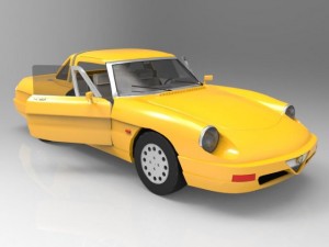 alfa romeo spider 3D 模型