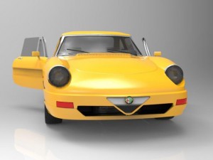 alfa romeo spider 3D 模型