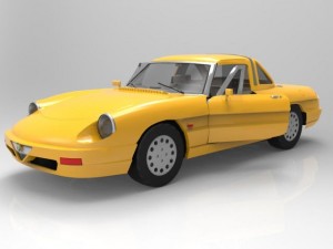 alfa romeo spider 3D 模型