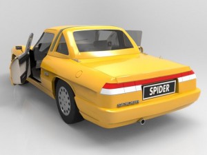 alfa romeo spider 3D 模型
