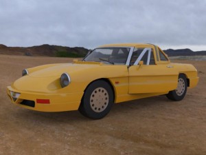 alfa romeo spider 3D 模型