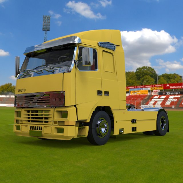 volvo truck Model 3D .c4d .max .obj .3ds .fbx .stl .blend 