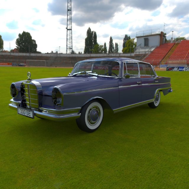 mercedes 300 se Model 3D .c4d .max .obj .3ds .fbx .stl .blend 