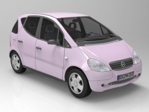 mercedes aclass Modelo 3D