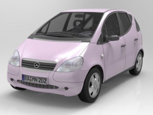 mercedes aclass Modelo 3D