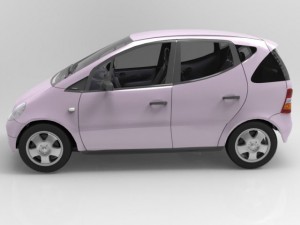 mercedes aclass Modelo 3D