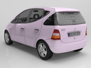 mercedes aclass Modelo 3D
