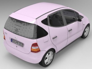mercedes aclass Modelo 3D