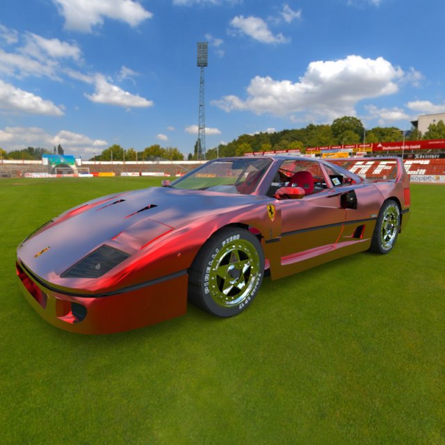 ferrari f40 3D मॉडल .c4d .max .obj .3ds .fbx .stl .blend 