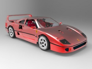 ferrari f40 3D मॉडल
